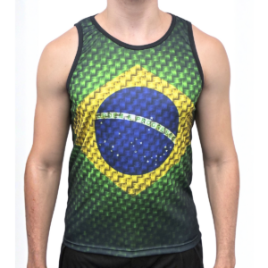 Regata Masculina Brasil Dryfit  Adulto Bandeira
