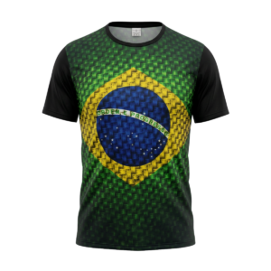 Camisa  Masculina Brasil Dryfit  Adulto  Bandeira